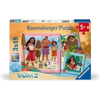 Ravensburger Puzzle 3x49pc - Disney Moana 2 On to New Adventures
