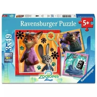 Ravensburger Puzzle 3x49pc - Disney Zootopia 2