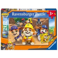 Ravensburger Puzzle 2x12pc - Paw Patrol Rubble & Crew