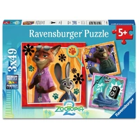 Ravensburger Puzzle 3x49pc - Disney Zootopia 2 A New Mission