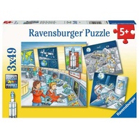 Ravensburger Puzzle 3 x 49pc - Tom & Mia Go On a Space Mission
