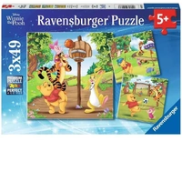 Ravensburger Puzzle 3 x 49pc - Disney Winnie the Pooh - Sports Day