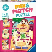 Ravensburger Puzzle 3 x 24pc - My Farm Friends Mix & Match