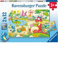 Ravensburger Puzzle 2 x 12pc - My Dino Friends
