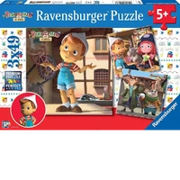 Ravensburger Puzzle 3 x 49pc - Pinocchio And Friends