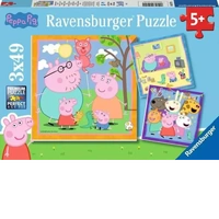 Ravensburger Puzzle 3x49pc - Peppa Pig Peppa's Family and Friends