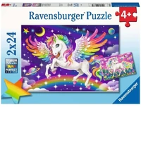 Ravensburger Puzzle 2x24pc - Unicorn and Pegasus