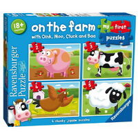 Ravensburger My First Puzzle 2, 3, 4, 5pc - On the Farm