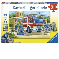 Ravensburger Puzzle 2 x 12pc - Police and Firefighters