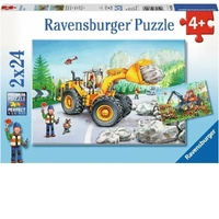 Ravensburger Puzzle 2 x 24pc - Diggers at Work