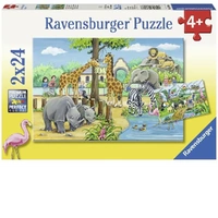 Ravensburger Puzzle 2 x 24pc - Welcome to the Zoo
