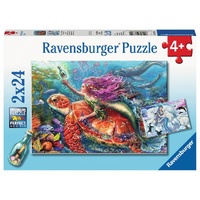 Ravensburger Puzzle 2 x 24pc - Mermaid Adventures