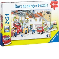 Ravensburger Puzzle 2 x 24pc - Busy Fire Brigade