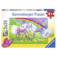 Ravensburger Puzzle 2x24pc - Rainbow Horses