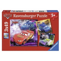 Ravensburger Puzzle 3 x 49pc - Disney Pixar Cars - On the Racetrack 