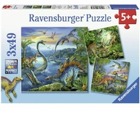Ravensburger Puzzle 3 x 49pc - Dinosaur Fascination