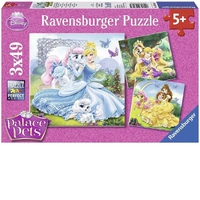 Ravensburger Puzzle 3 x 49pc - Disney Palace Pets - Belle, Cinderella, Rapunzel