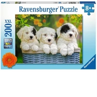 Ravensburger Puzzle 200pc XXL - Cuddly Puppies