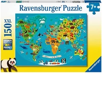 Ravensburger Puzzle 150pc XXL - Animal World Map