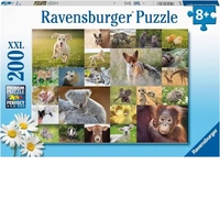 Ravensburger Puzzle 200pc - Cute Animal Babies