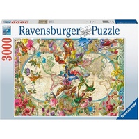 Ravensburger Puzzle 3000pc - Flora & Fauna World Map