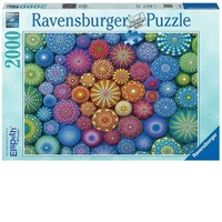 Ravensburger Puzzle 2000pc - Radiating Rainbow Mandalas
