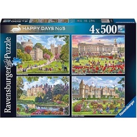 Ravensburger Puzzle 4x500pc - Happy Days No. 5 Royal Residences