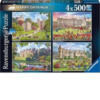 Ravensburger Puzzle 4x500pc - Happy Days No. 5 Royal Residences