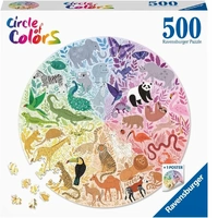 Ravensburger Puzzle 500pc - Circle of Colours Animals