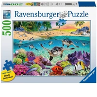 Ravensburger Puzzle 500pc Large Format - Race of the Baby Sea Turtles