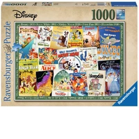 Ravensburger Puzzle 1000pc - Disney Pixar - Vintage Posters