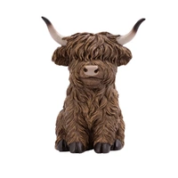 Splosh Rustic Meadow Statue - Highland Cow Standing