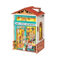Rolife Wooden Model - DIY Miniature House Free Time Bookshop