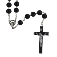 Large Wood Rosary (Black)