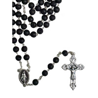 Rosary Beads with Lava Stones - Miraculous