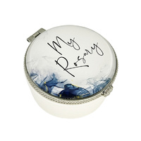 My Rosary Porcelain Box with Rosary Beads - Blue