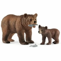 Schleich Wild Life - Grizzly Bear Mother with Cub