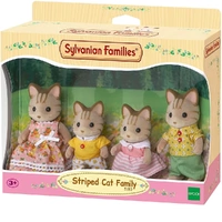 Sylvanian Families - Striped Cat Family 