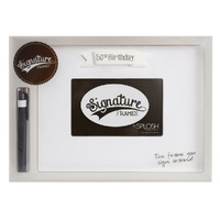 Splosh Signature Frame - 50th Birthday White
