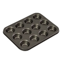 Bakemaster - 12 Cup Non-Stick Mini Muffin Pan - 26 x 20cm