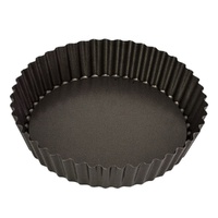 Bakemaster - Round Deep Flan Quiche Pan - 25 x 6cm