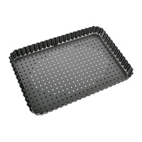 Bakemaster - Perfect Crust Rectangular Flan Quiche Pan - 31 x 21 x 4cm
