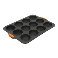 Bakemaster - Silicone 12 Cup Dome Tray - 36 x 25cm