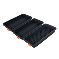 Bakemaster - Divider Trays Set of 3 - 28 x 13 x 4cm