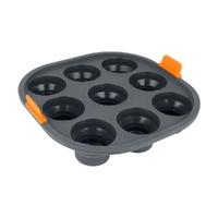 Bakemaster - Silicone Collapsible 9 Cup Mini Muffin Air Fryer Insert - 21 x 21 x 4cm