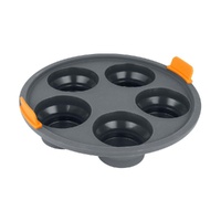 Bakemaster - Silicone Collapsible Round 5 Cup Muffin Air Fryer Insert - 21 x 4cm