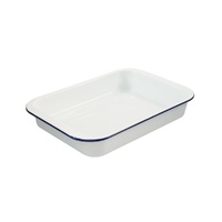 Bakemaster - Enamel Bake and Roast Pan - 35 x 24 x 6cm