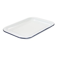 Bakemaster - Enamel Oven Tray - 28 x 22 x 2cm
