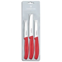 Victorinox Swiss Classic Paring Knife 3pc Set Red