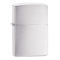 Zippo Lighter - Brushed Finish Chrome